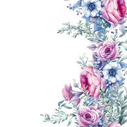 Салфетки под приборы ЦВЕТЫ 250х410